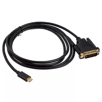 DVI-kaabel Akasa AK-CBCA10-18BK 1.8 m DVI-D Must