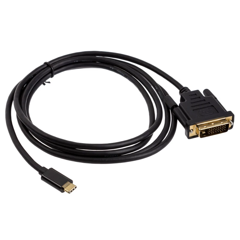 DVI-kaabel Akasa AK-CBCA10-18BK 1.8 m DVI-D Must