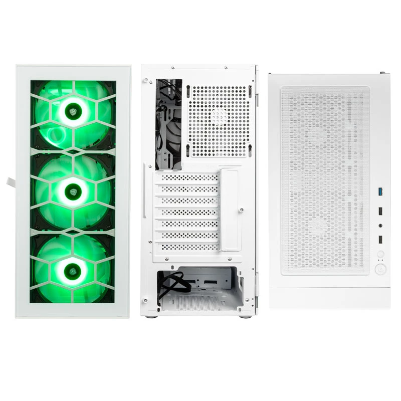 Kolink Observatory HF Glass ARGB Midi-Tower - valge