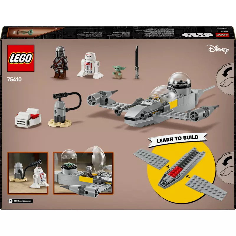 LEGO Star Wars komplekt 75410 N-1 tähelennuki mudel 92 tk, minifiguurid Mando ja Grogu