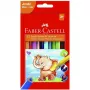 FABER-CASTELL värvilised pliiatsid kolmnurksed Jumbo 5,4 mm 12 tk pappkarp