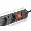Digitus 6-suunaline kontori pikendusjuhe 3 USB pordiga 1,5 m kaabel
