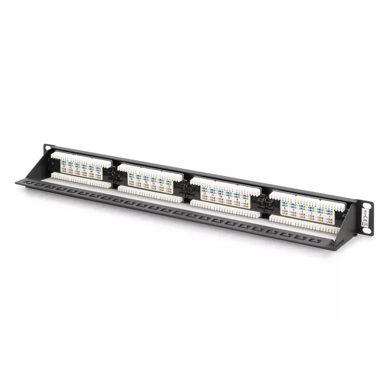 Digitus CAT 6 patch panel, varjestamata DN-91624U-CR
