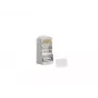 LANBERG RJ-45 juhtmepistik PLS-6000 Cat6 F/UTP läbipaistev valge, 100 tk pakend