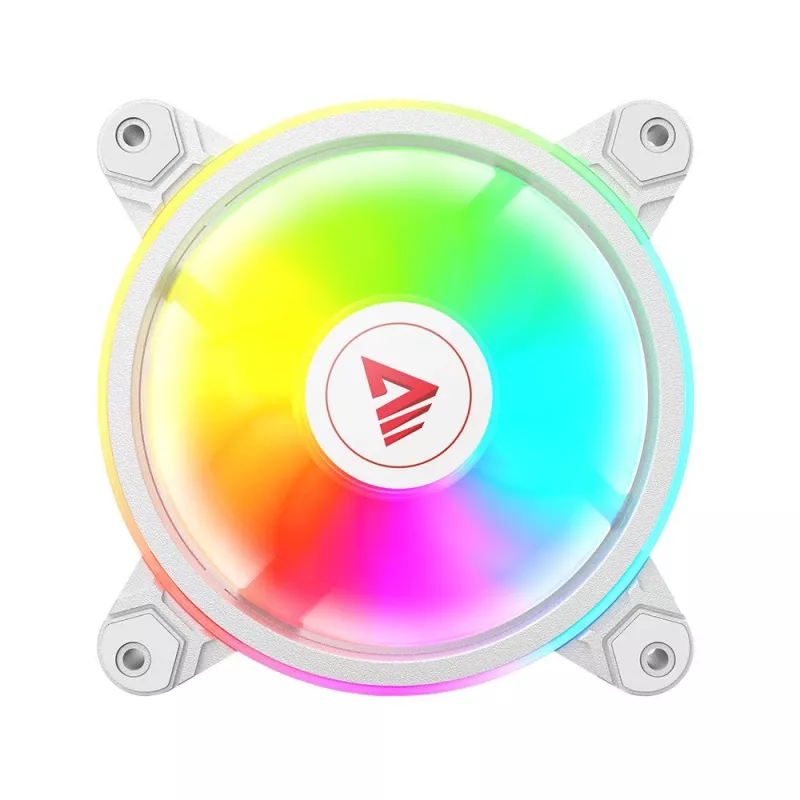SAVIO FAN-01 Valge 4-pakk 120 mm ARGB ventilaator koos kontrolleri ja kaugjuhtimispuldiga