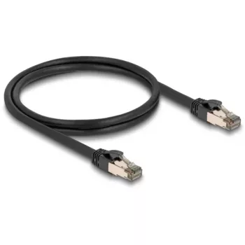Võrgukaabel DELOCK 80240 Cat6a U/FTP (STP) RJ-45–RJ-45, 1 m, must