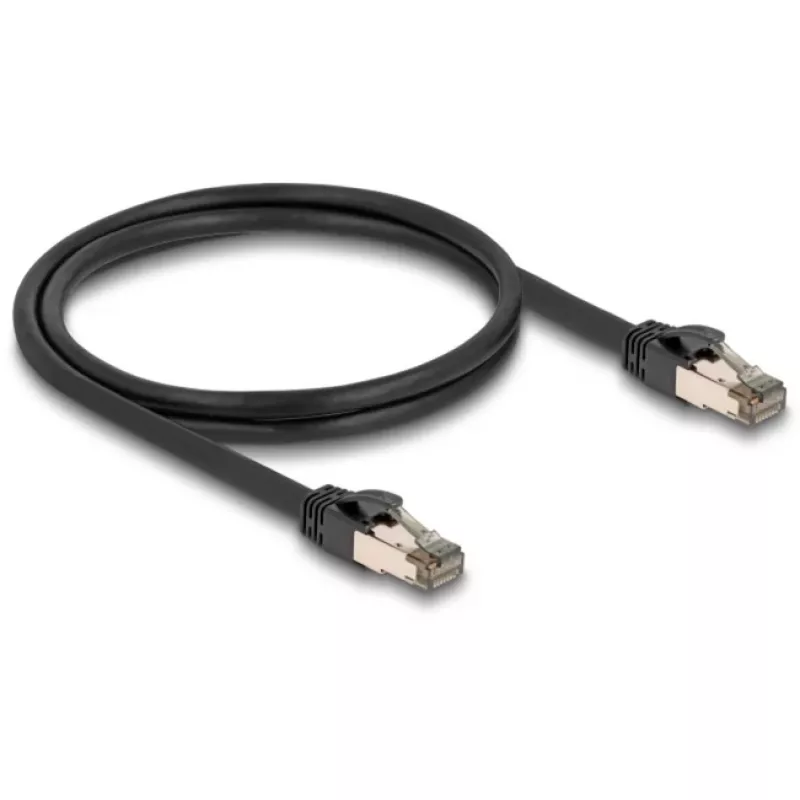 Võrgukaabel DELOCK 80240 Cat6a U/FTP (STP) RJ-45–RJ-45, 1 m, must