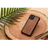 man and wood nutitelefoni ümbris iPhone 11 Pro Max jaoks — must pähkel, puidust seljaosa, kaitsev raam