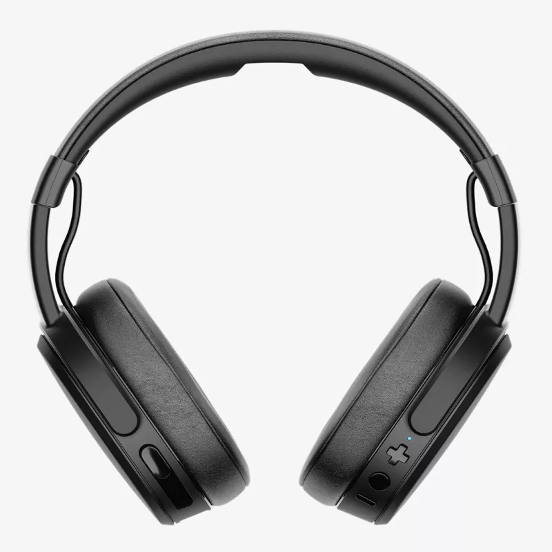 Peakomplekt Skullcandy Crusher Wireless — must, binauraalne kõrvaklappidega, Bluetooth ja 3,5 mm, kokkupandav, 40 h aku