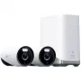 Anker Eufy eufyCam E330 (Professional) - 2 kaamera komplekt - võrgu valvekaamera - välialale - ilmastikukindel - värviline (päev/öö) - 8 MP - 3840 x 2160 - 4K - heli - Wi-Fi - 2