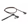 USB-kaabel DeLOCK EASY-USB 2.0 Type-A – Micro-B-pistik 0,5 m must