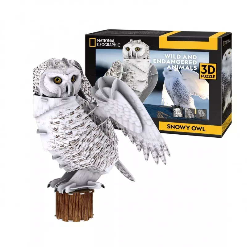 CubicFun 3D pusle NG Lumeöökull 32 tükki Loomad Vanusele 8+