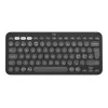 Logitech Pebble Keys 2 K380s - klaviatuur - juhtmevaba - Bluetooth LE - QWERTY - Põhjamaade (taani/soome/norra/rootsi) - tonaalne grafiit (920-011879)