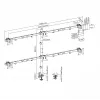 LCD-kinnitus SBOX LCD-352/6-2 17–32-tollistele kuvaritele, 7×7 kg, VESA 100×100