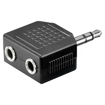 Goobay | Peakomplekti AUX-adapter; 3,5 mm pesa 1-2-le