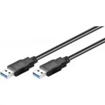 Wentronic Goobay USB 3.0 SuperSpeed kaabel, must, 0,5 m – USB 3.0-pistik (tüüp A) > USB 3.0-pistik (tüüp A) (95716)