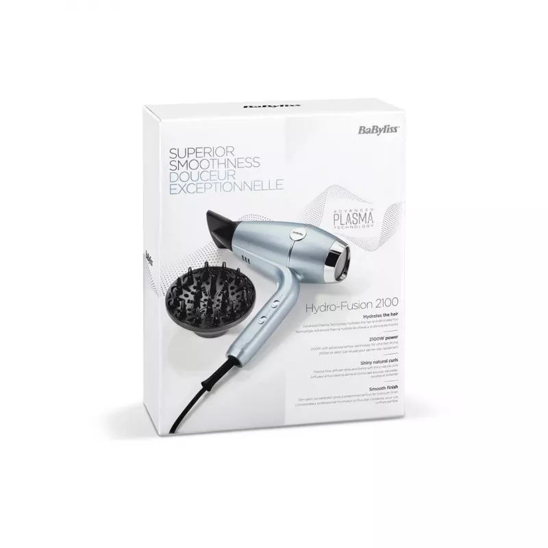 Föön BABYLISS D773DE 2100 W, iooniline, 3 kuumusastet / 2 kiirust, külmõhk, 2 otsikut, metallik