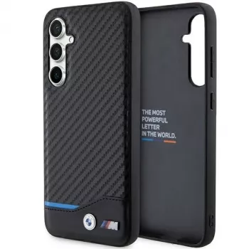BMW | BMHCS23FE22NBCK | Tagakaas | Samsung | Galaxy S23 FE | Nahk Carbon | Must