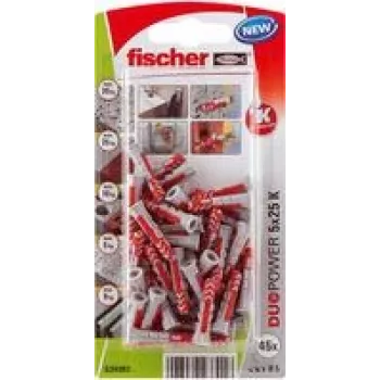 Fischer DuoPower 5 x 25 K NV tüübel 25 mm 534992 1 komplekt (534992)