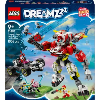 LEGO DREAMZZZ 71497 Cooperi tiigrimehhaanika ja Zero kuumakera