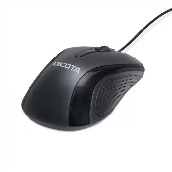 DICOTA - Hiir - parema- ja vasakukäeline - Laser - 3 nuppu - Juhtmega - USB - Must (D32011)