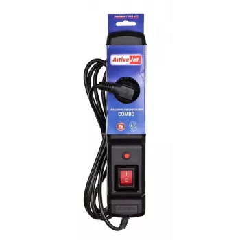 Activejet COMBO 3GN 5M must pikendusjuhe kaabliga