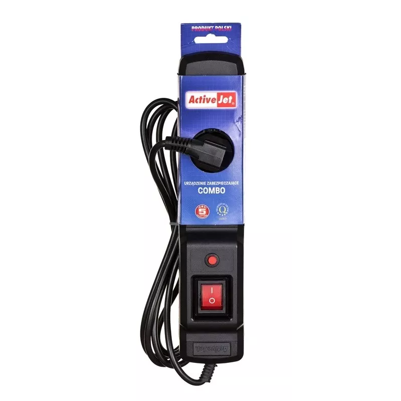 Activejet COMBO 3GN 5M must pikendusjuhe kaabliga