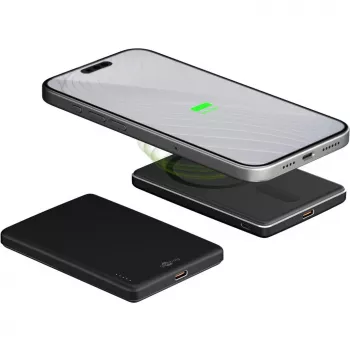 Goobay Magnetiline juhtmevaba toitepank | 70182 | 5000 mAh | USB-C | Must