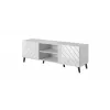 RTV-kapp ABETO 150x42x52 valge/valge läikiv