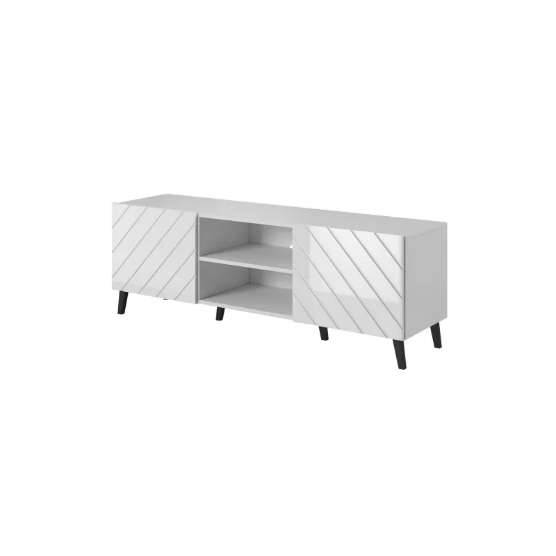 RTV-kapp ABETO 150x42x52 valge/valge läikiv