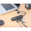 Manhattan USB-C & USB-A Combo Dock/Hub, pordid (4): USB-A (x4), 5 Gbps (USB 3.2 Gen1 ehk USB 3.0), USB-toitega (välist toiteallikat pole vaja)