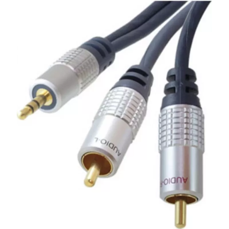 Helikaabel 3,5 mm kuni 2 × RCA ShiverPeaks SP-PROFESSIONAL 5 m