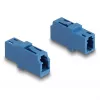 DeLOCK fiiberoptiline adapter LC Simplex emane LC Simplex emasele UPC sinine