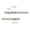 MacBook Air 13, Starlight, M4 (10-CPU/10-GPU), 16GB, 512GB, saksa, 35W Dual USB-C Port toiteadapter, MW103D/A