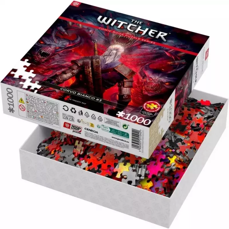 Good Loot koomiksipusle: The Witcher (Wiedźmin) Corvo Valge, 1000 tükki
