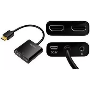 LogiLink HD0061 - HDMI-jaotur 1x2-pordiga 4K/60 Hz allamuundur
