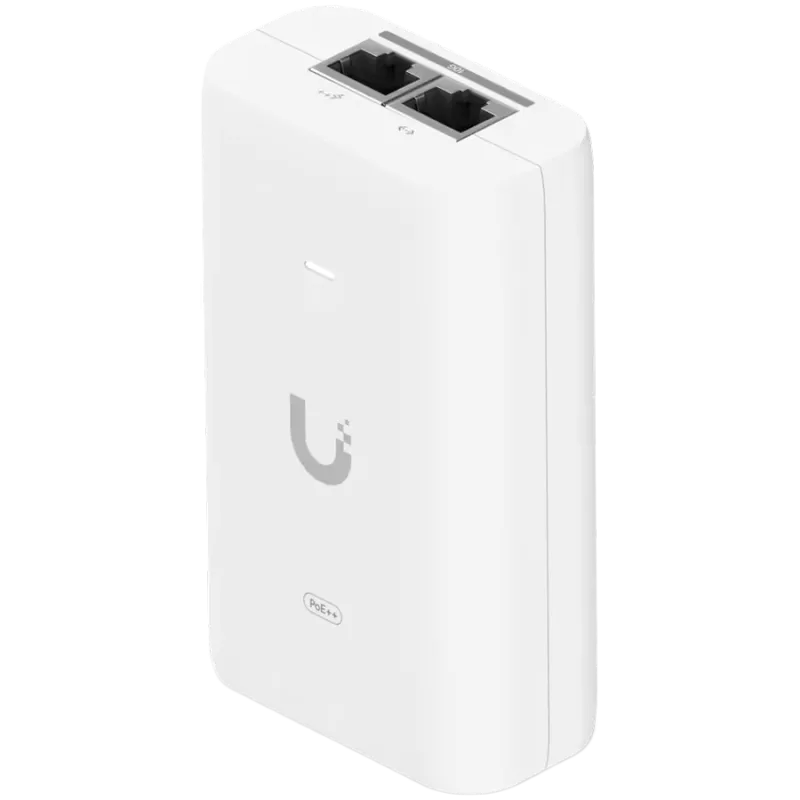 Ubiquiti UniFi UACC-PoE++-10G-EU 10G PoE++ adapter (60W), võimaldab toita UniFi PoE++ seadmeid, vähendab sõltuvust PoE lüliti toitest ja pakub Multi-Gigabit LAN-ühendust