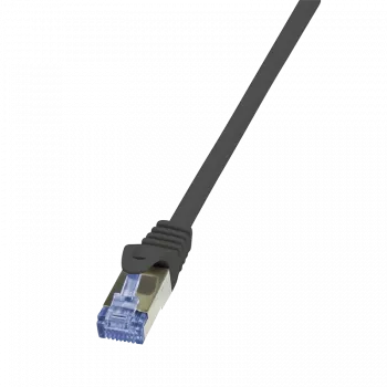 LogiLink PrimeLine - Paigalduskaabel - RJ-45 (I) kuni RJ-45 (I) - 50 cm - SFTP, PiMF - Cat.7 toorkaabel - Halogeenivaba, vormitud, takerdumiskaitsega - Must