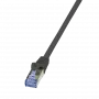 LogiLink PrimeLine - Paigalduskaabel - RJ-45 (I) kuni RJ-45 (I) - 50 cm - SFTP, PiMF - Cat.7 toorkaabel - Halogeenivaba, vormitud, takerdumiskaitsega - Must