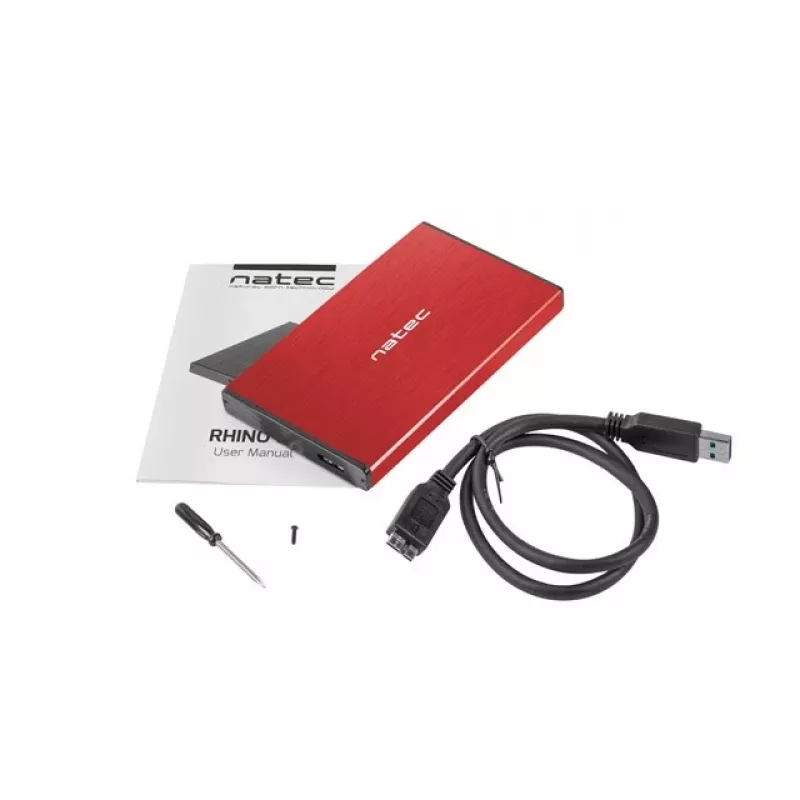NATEC HDD KEST RHINO GO (USB 3.0, 2.5, PUNANE)