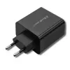 Toiteadapter QOLTEC 51717 45W 20V 3A vahelduvvoolu siseruumide laadija nutikellale, must