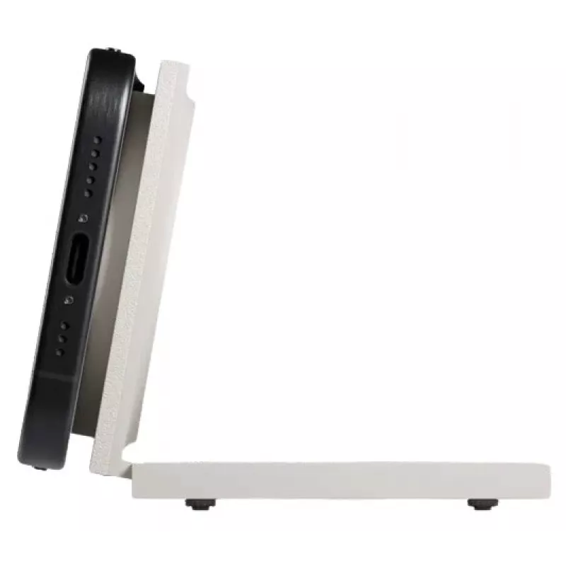 Juhtmevaba laadija native union Rise Solo Qi2 Wireless Charger Sandstone siseruumides USB nutitelefon ühilduv helehall