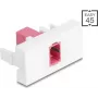 Patch-paneeli moodul DELOCK 90895 — SC Simplex kiudoptiline adapter, violetne/valge
