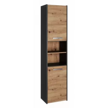 Vannitoa hoiukapp top e shop S40 ANTRATSIIT/ARTISAN, eraldiseisev, 400×300×1700 mm, 6 riiulit, 2 ust