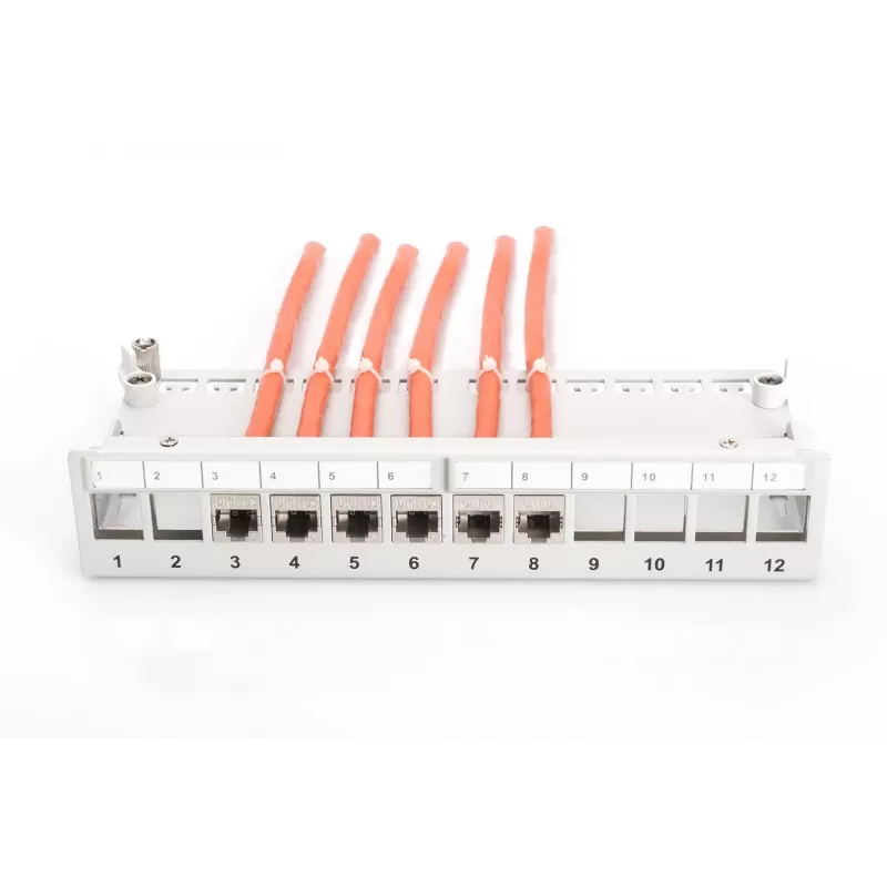 Töölaua modulaarpaneel Digitus DN-93706 12 pordiga