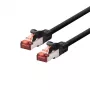 Võrgukaabel LOGON TCF66F150BL — Cat6a F/UTP (FTP), RJ-45 kuni RJ-45, 15 m, must