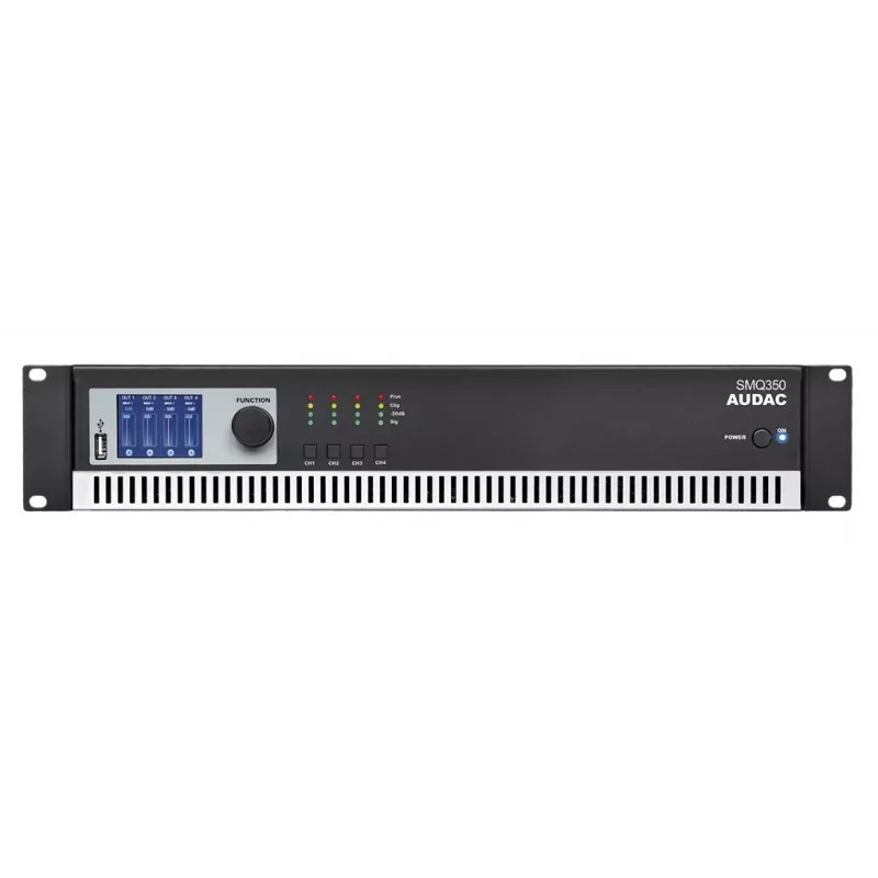 Audio võimendi AUDAC SMQ350 Class D 0.05% THD 95 dB SNR