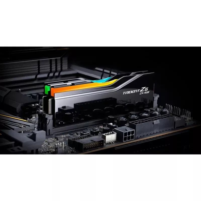 G.Skill DIMM 48 GB DDR5-8200 (2x 24 GB) Dual-Kit (schwarz, F5-8200C4052G24GX2-TZ5CRK, Trident Z5 CK RGB, INTEL XMP, AMD EXPO)