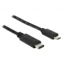 DeLOCK - USB-kaabel - 5-kontaktiline Micro-USB tüüp B (M) - 24-kontaktiline USB tüüp C (M) - 1,0 m (USB 3.1) - must (83602)