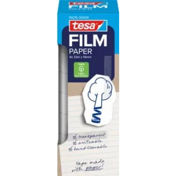 Tesa film Paberkleebilint 33 m 19 mm 8 rulli torn (59215-00000-00)